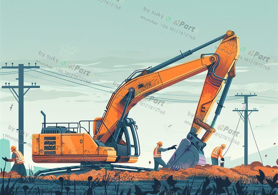 diagram excavator final drive parts