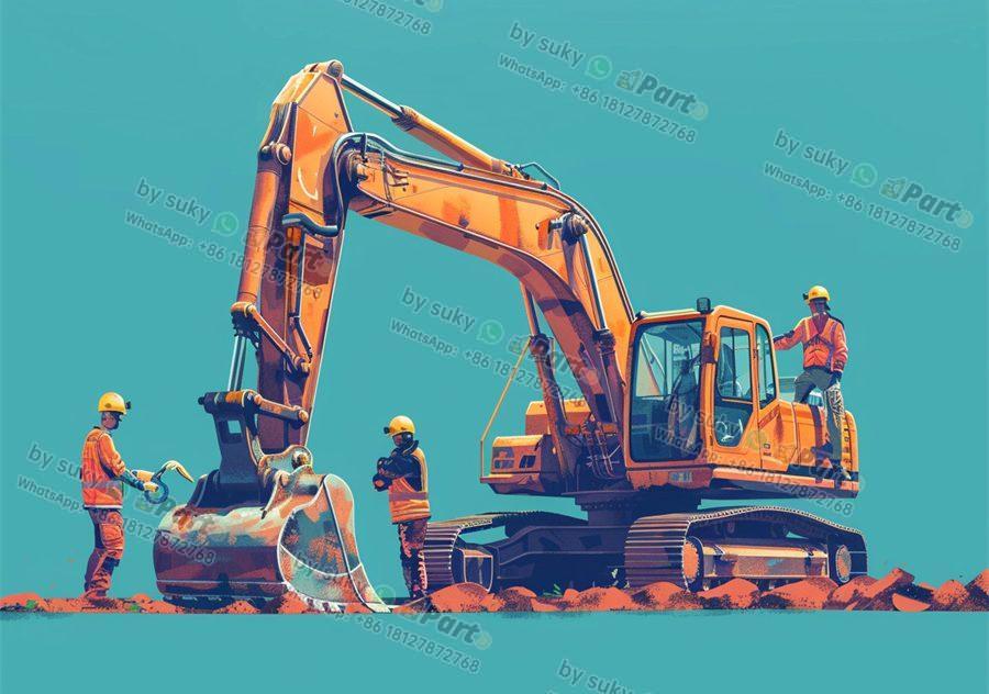 backhoe excavator frame parts bill of materials