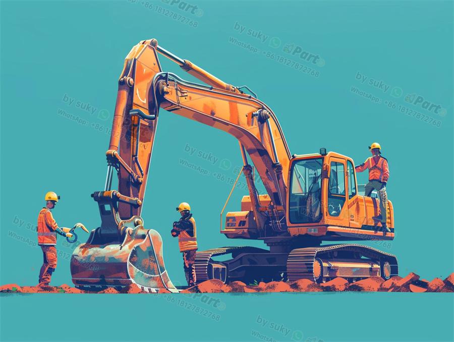 backhoe excavator frame parts bill of materials