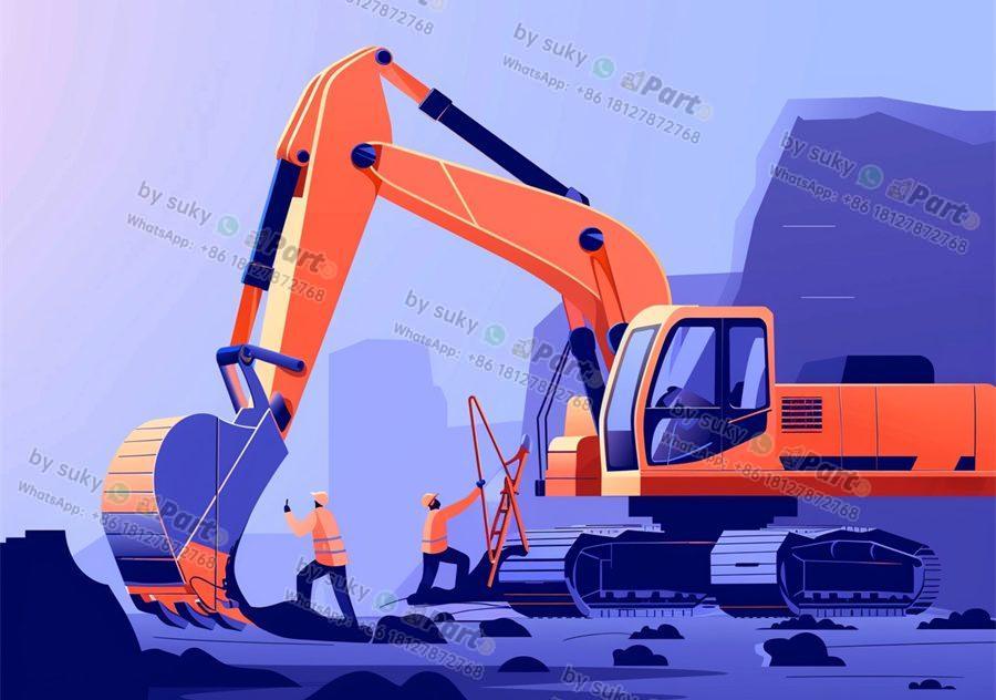 caterpillar excavator parts diagram