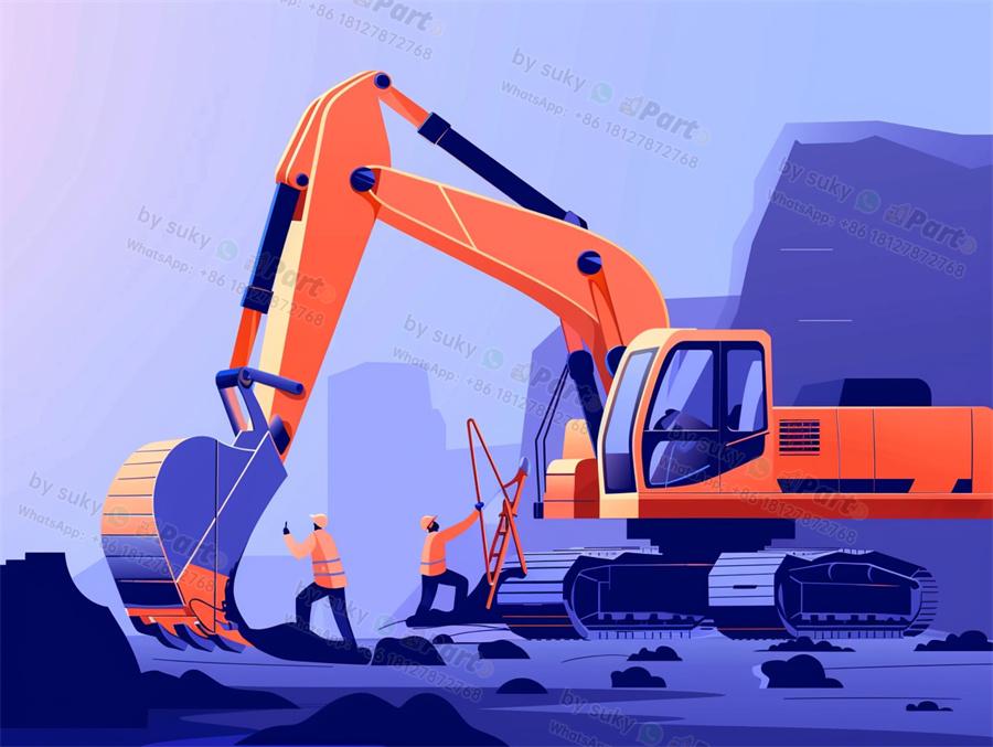 caterpillar excavator parts diagram