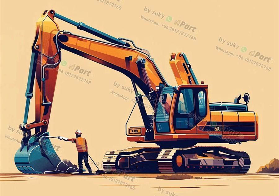 caterpillar excavator body parts