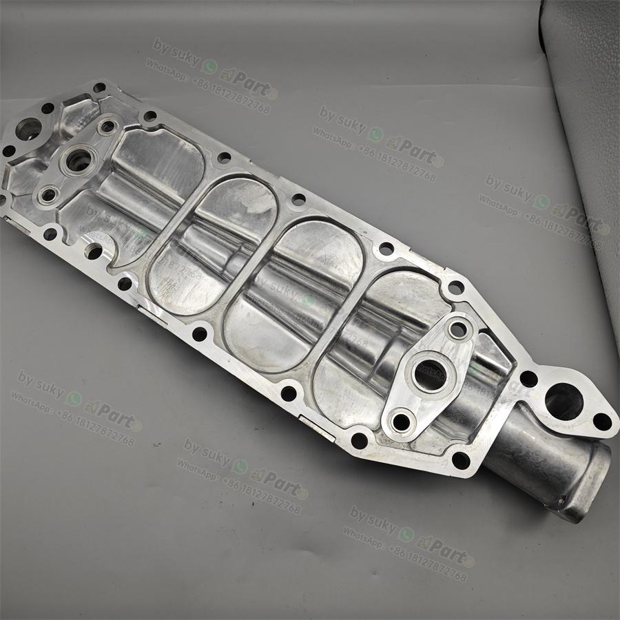 6150-61-2125 6150612125 Oil Cooler Cover for Komatsu SA6D125E 6150-61-2125 6150612125 Oil Cooler Cover for Komatsu SA6D125E