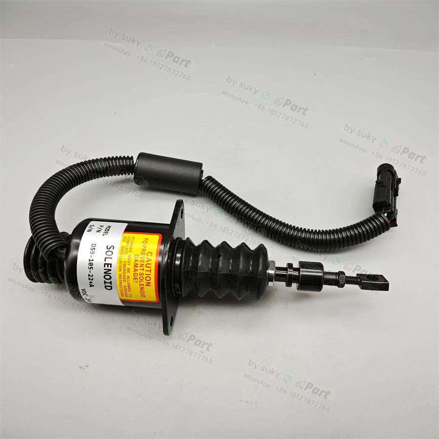 D59-105-22+A Fuel Shutoff Solenoid Valve for Shangchai D6114 D59-105-22+A Fuel Shutoff Solenoid Valve for Shangchai D6114