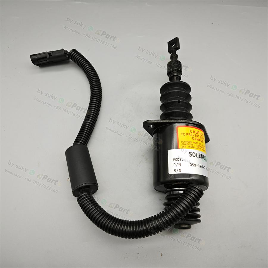 D59-105-22+A Fuel Shutoff Solenoid Valve for Shangchai D6114 D59-105-22+A Fuel Shutoff Solenoid Valve for Shangchai D6114