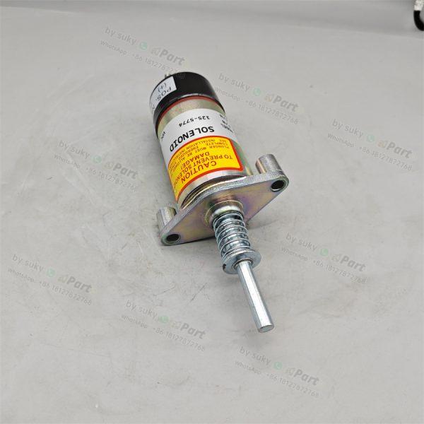 125-5774 1255774 Fuel Shutoff Solenoid for Caterpillar CAT 3304B 330B 330C